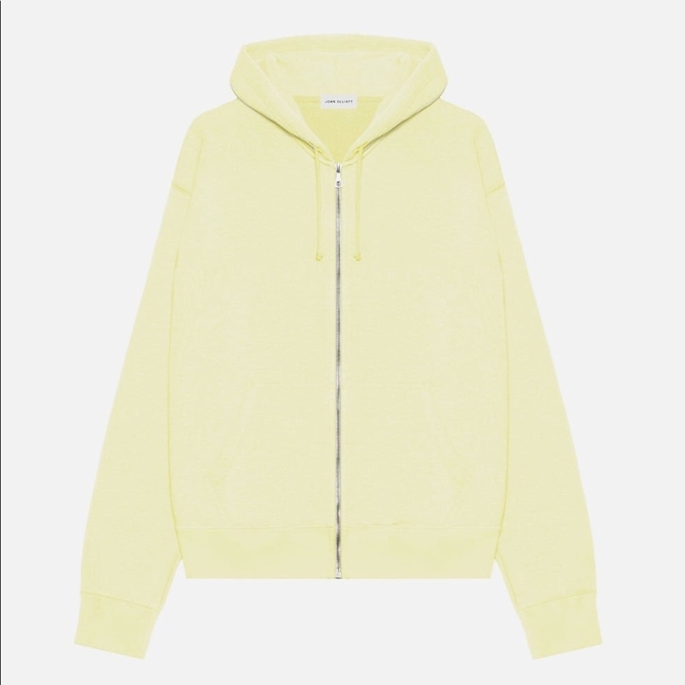 BNWT Sizes M (2) & L (3) - John Elliott Exposure Full Zip Terry Hoodie Solar